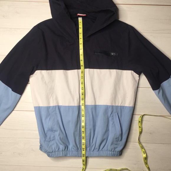 Brandy Melville Krissy Jacket Blue Colorblock - Picture 6 of 7